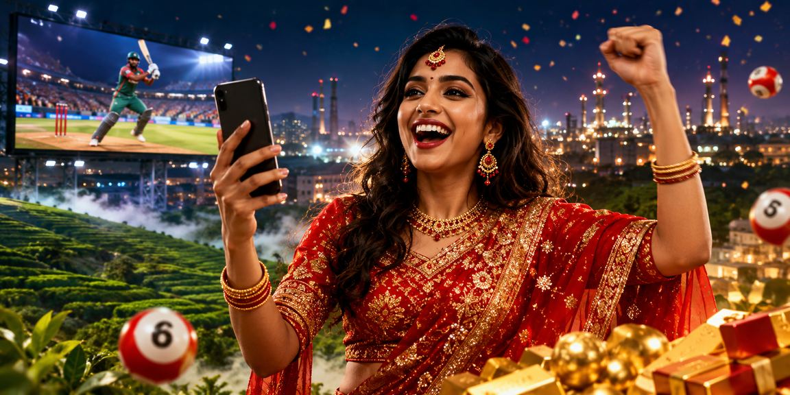 নারায়ণগঞ্জের চা বাগানের পটভূমিতে ক্রিকেট বেটিং দৃশ্য
