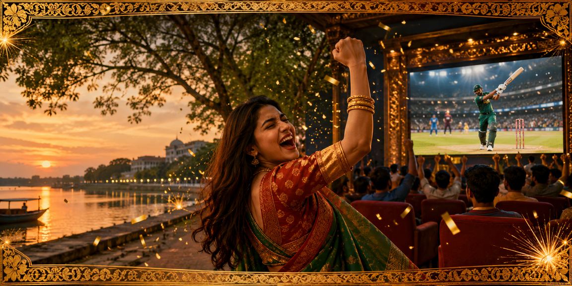 রাজশাহীতে ক্রিকেট বেটিং পরিবেশ — সৈকতের পটভূমিতে বাংলাদেশি গেমিং আবহ